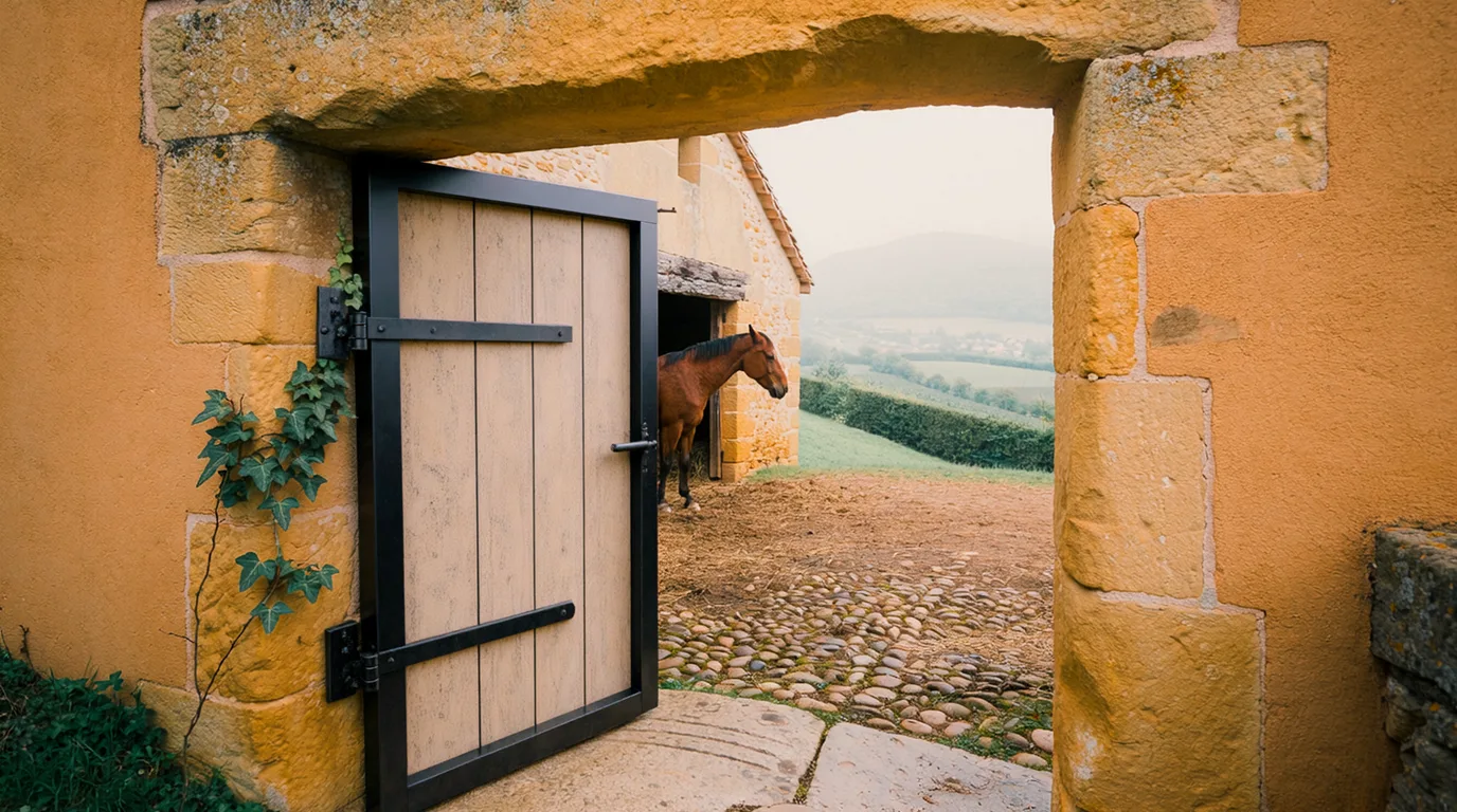 Entrée, Domaine de Chabelle, centre équestre à Eyzin-Pinet