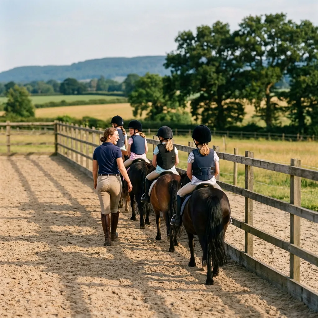 Cours de poney à Eyzin-Pinet, Isère